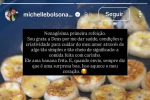 Publicação de Michelle Bolsonaro no Instagram