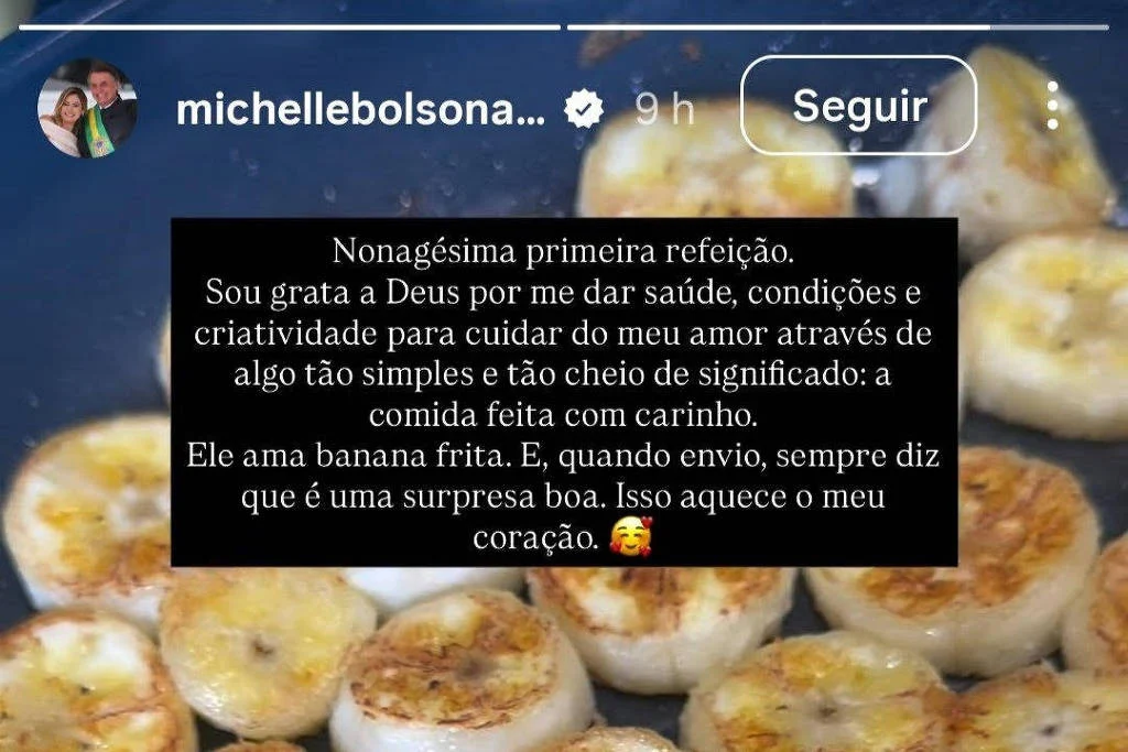 Publicação de Michelle Bolsonaro no Instagram