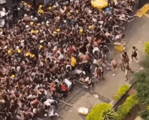 Cena de confusão registrada no Centro de SP