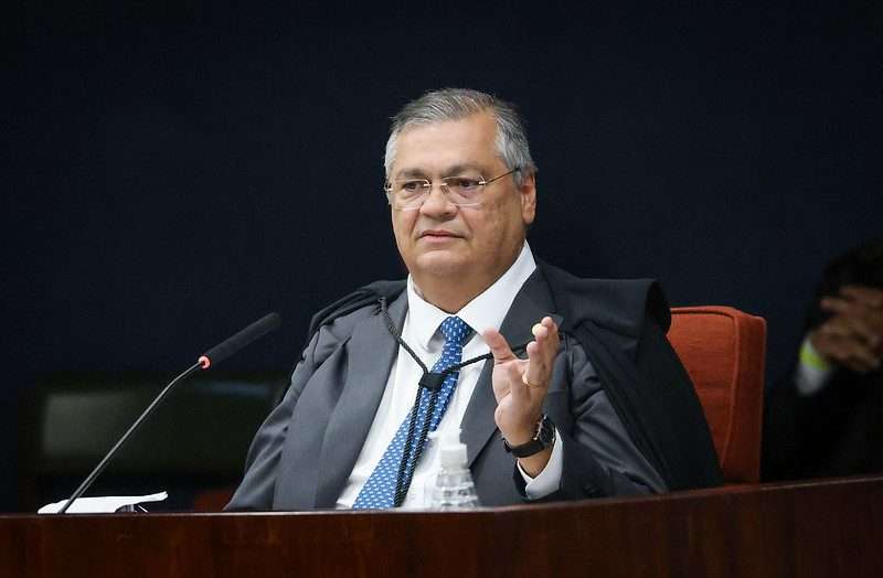 O ministro Flavio Dino em audiência no STF