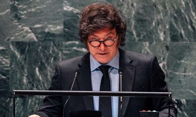 O presidente da Argentina Javier Milei