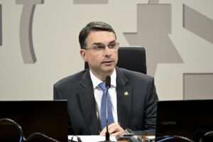 O senador Flávio Bolsonaro