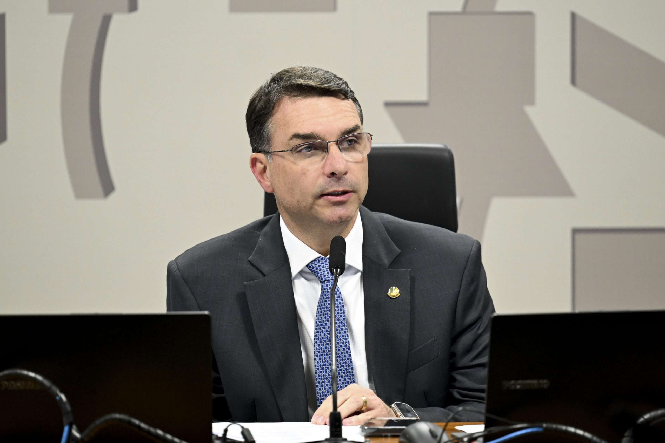 O senador Flávio Bolsonaro