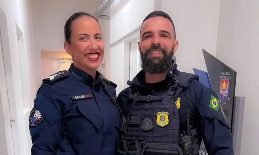Dayse Mattos e o ex Diego Oliveira de Souza,