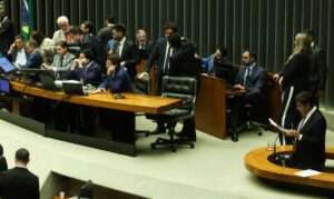 Sessão de votação na Câmara dos Deputados