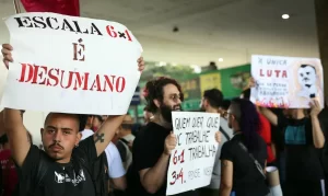 Protesto contra a escala 6 X 1