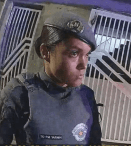 A policial militar Yasmin Cursino Ferreira