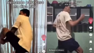 Prints de vídeos do Tik Tok