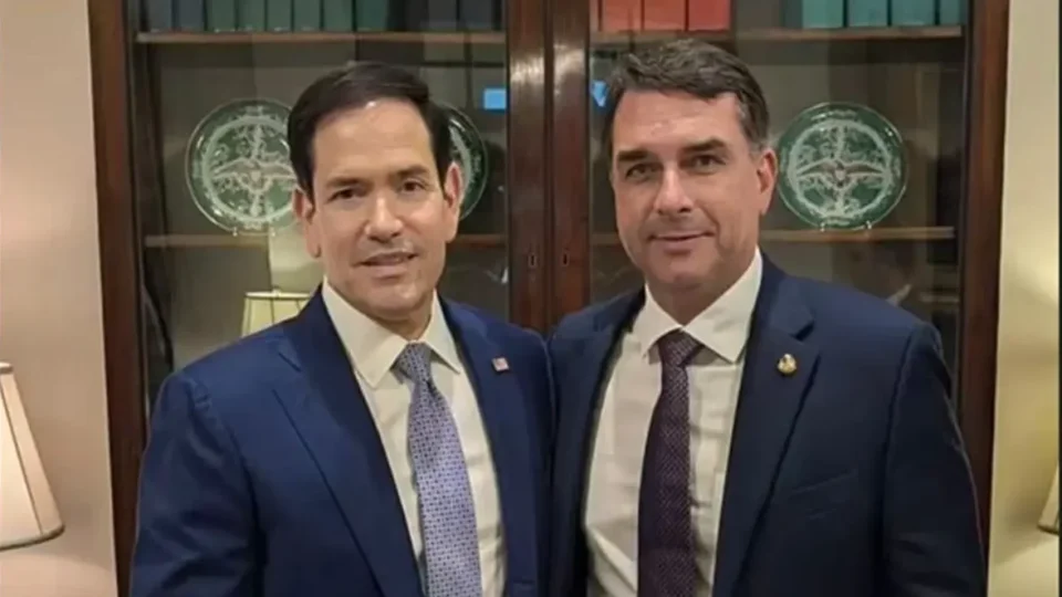 Marco Rubio e Flavio Bolsonaro