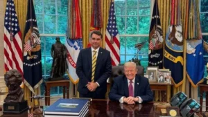 Trump e Flávio Bolsonaro