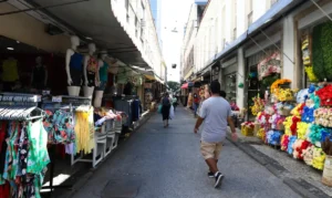 Comércio de rua no Saara